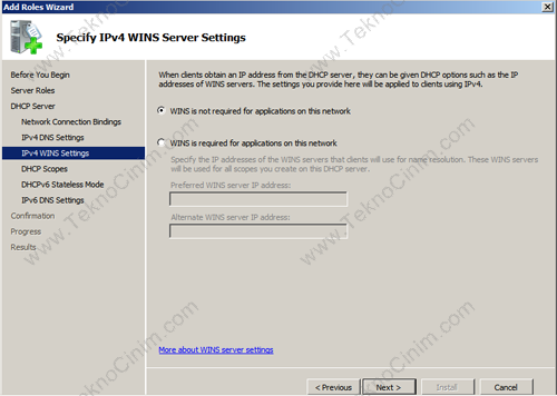 Windows Server 2008 DHCP Kurulumu