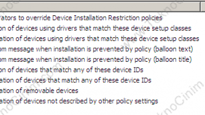 Windows Server 2008 GPO ile Aygıt Yönetimi