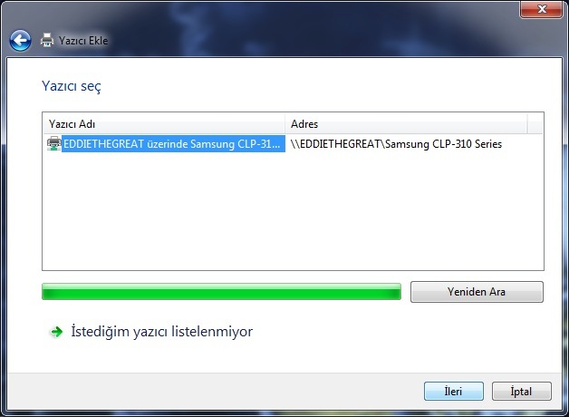 yazıcı paylaşımı