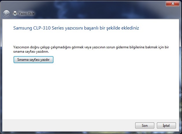 Yazıcı Paylaşıma Açma
