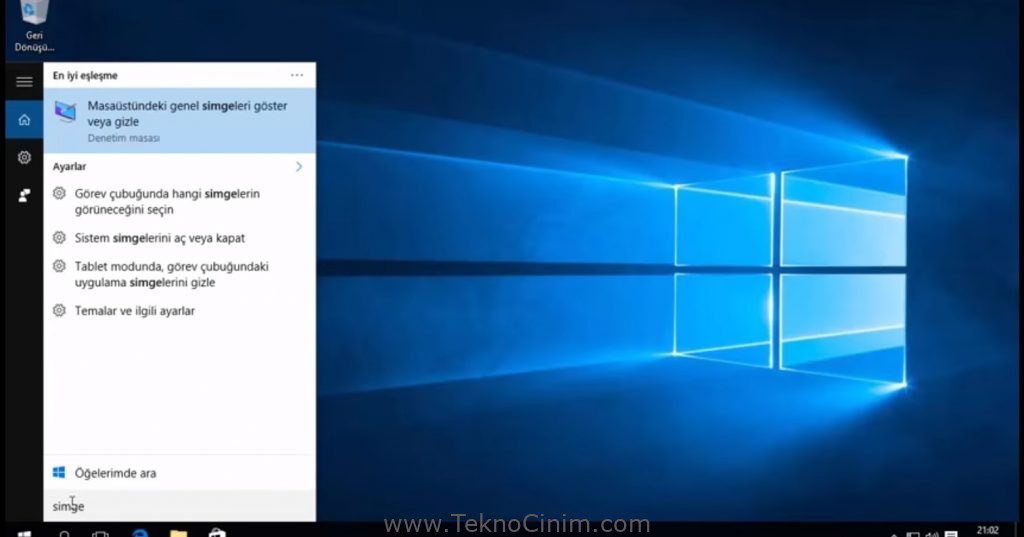 Windows 10 Desktop icons