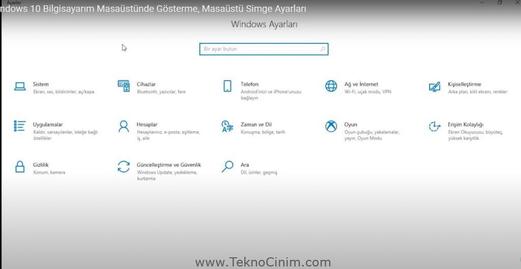 Windows 10 Masaüstü Simgeleri 2